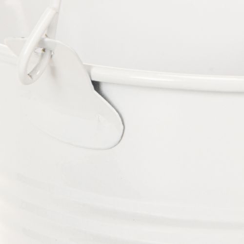 tételeket Fémvödrök, fehér, Ø12cm, M10cm, 8 darab