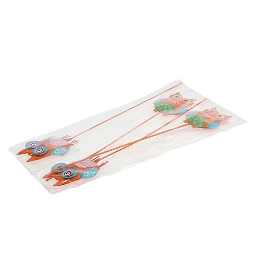 Floristik24 Fém bagoly 7cm a drótsoron. 4 db