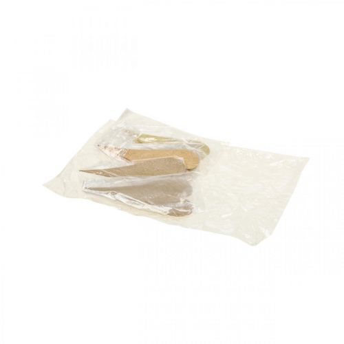 tételeket Függesztett dekorációs ablak fém szívek, dekoratív szívek függesztéshez bézs/sárga/narancs H15cm 6 db