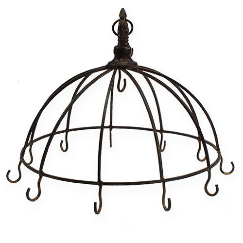 tételeket Fém korona akasztásra rozsdabarna Ø31cm M31cm