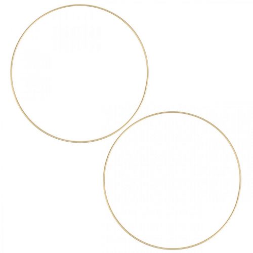 tételeket Fém gyűrű dekor gyűrű Scandi gyűrű deco hurok arany Ø25cm 4db