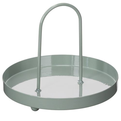 Dekoratív tálca konyhába és étkezőasztal díszítésére, magas füllel, 18 cm