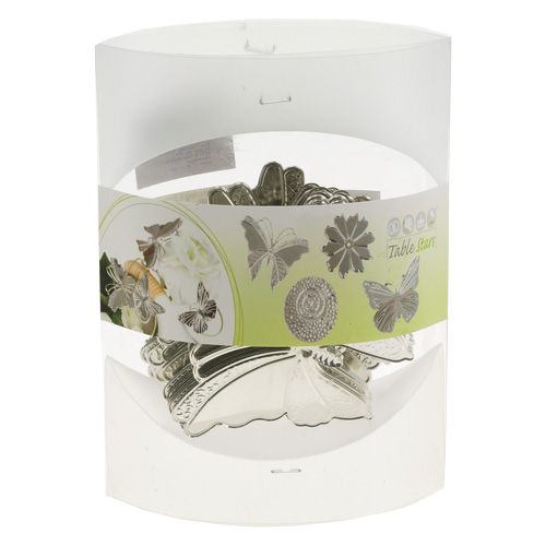Floristik24 Fém pillangók ezüst 6,5cm 25db