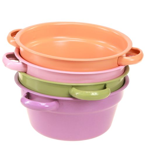 tételeket Fémtál dekoratív tál 4 tavaszi szín Ø17cm 4db