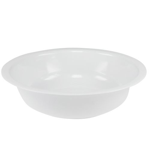 tételeket Fémtál fehér tál zománcozott megjelenés Ø36cm H9,5cm