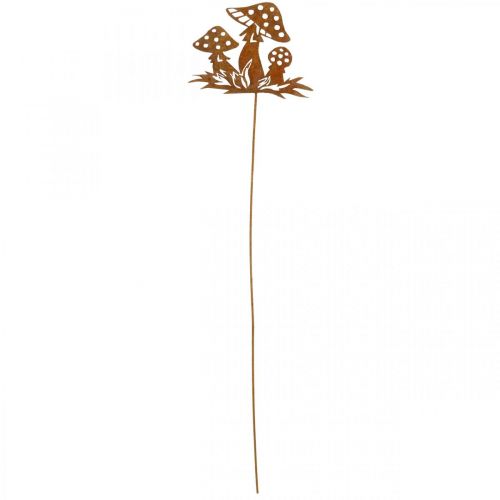 Floristik24 Őszi dugós gombagomba, fém díszítéssel, virágdugóval patina 39cm