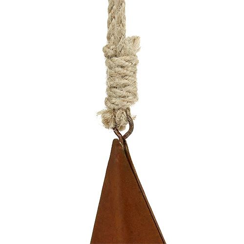 Floristik24 Rácsra akasztható fém csillag 21cm