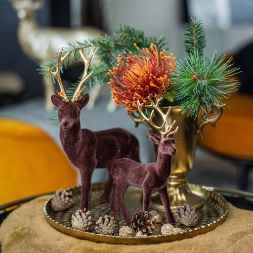 Floristik24 Kerek fémtálca, arany dísztányér, keleti díszítés Ø30cm