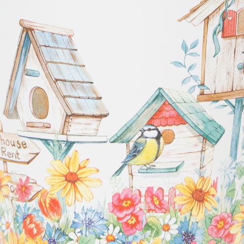 tételeket Fém kaspó motívummal, virágtartó madárházakkal, fémvödör, H13cm Ø11.5cm