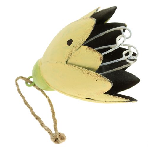 Floristik24 Dekor akasztó fém virág 13cm 3db