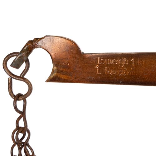 tételeket Dekoratív mérleg nosztalgikus dizájnnal a konyhába és a nappaliba, vintage hangulattal, 58 cm