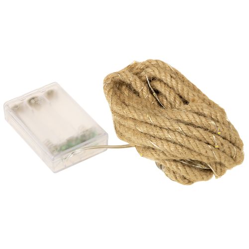 tételeket Mikro LED fényfüzér zsinórral beltéri használatra, meleg fehér, 390 cm