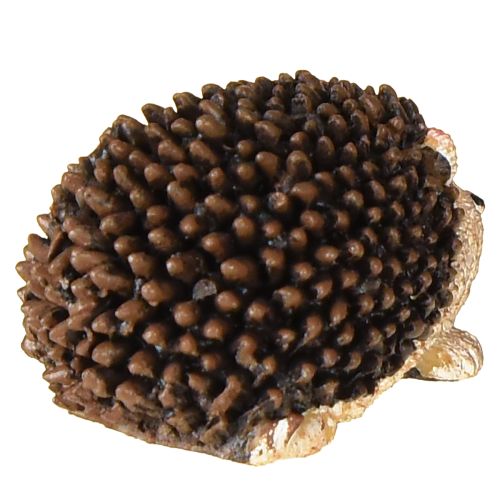 Mini süni dekorációs figurák őszi kézzel festett 4×2,5×2cm 6 darab | Floristik24.hu