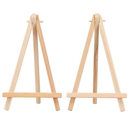 tételeket Mini festőállvány kártyatartó natúr fa 11x19cm 6 db