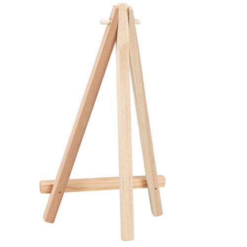 tételeket Mini festőállvány kártyatartó natúr fa 11x19cm 6 db