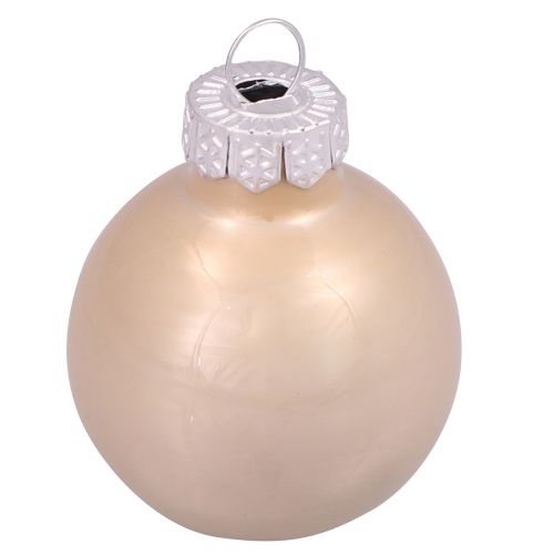 tételeket Mini karácsonyi labdák üvegfa golyók kasmír Ø3cm 22 db