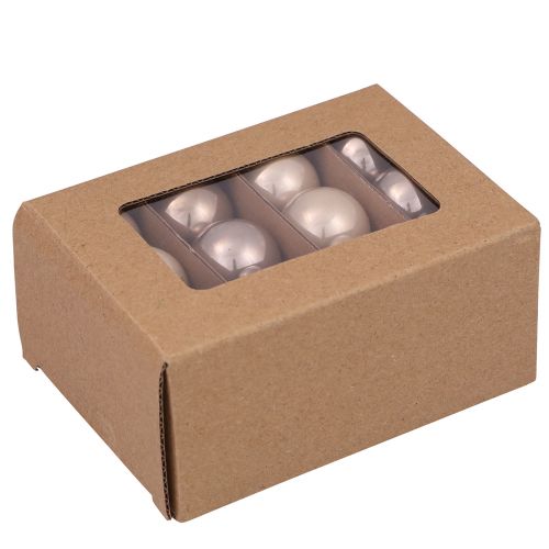 tételeket Mini karácsonyi labdák üvegfa golyók kasmír Ø3cm 22 db