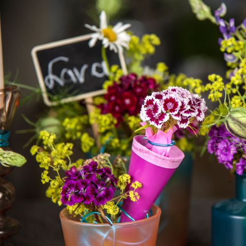 Floristik24 Mini cukortasak színes 12cm 10db