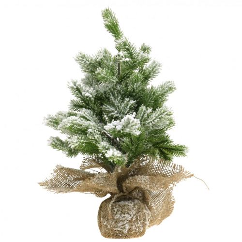 tételeket Mini karácsonyfa havas zsákban Ø25cm H42cm