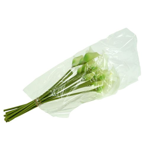 Floristik24 Mini calla műfehér L 28cm 12 db