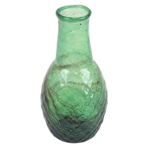 tételeket Mini váza zöld üvegváza virágváza gyémánt Ø6cm H11,5cm