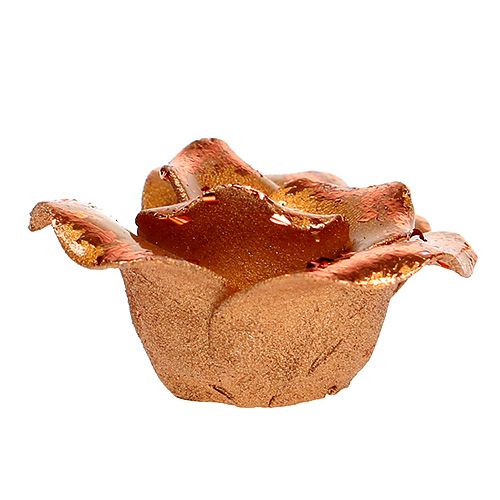 Floristik24 Mini rózsák réz 4cm 8db