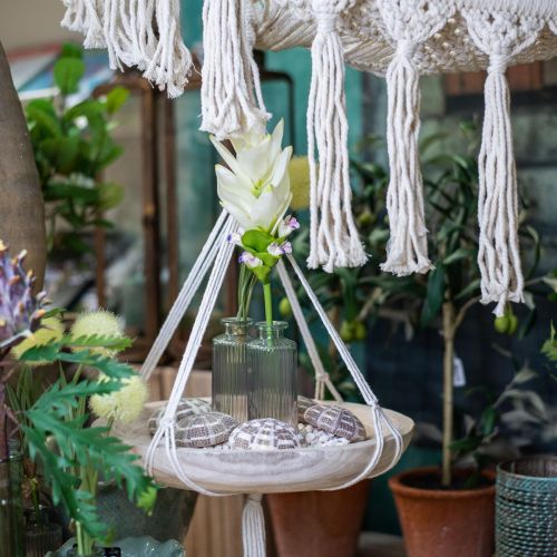 Floristik24 Mini váza üveg dekorüveg átlátszó barna retro Ø5cm H13,5cm