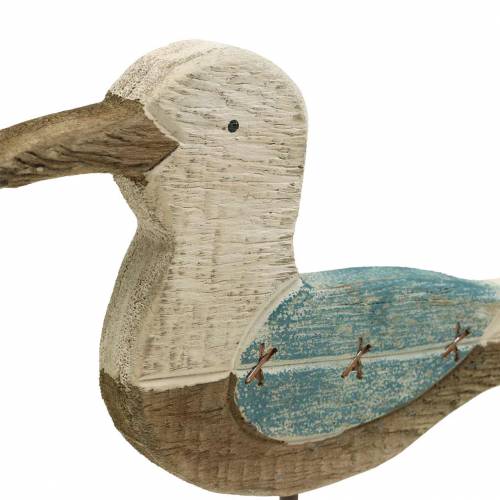 Floristik24 Sirály fa kék fehér 20cm × 5cm H25cm