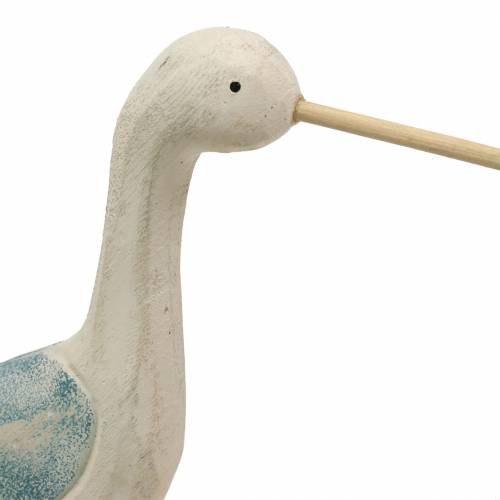 Floristik24 Waderfa fehér kék 21,5x5,5cm H37cm