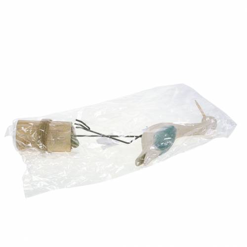 Floristik24 Waderfa fehér kék 21,5x5,5cm H37cm