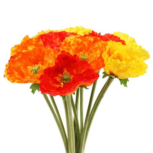 Floristik24 Mák csokor 33cm