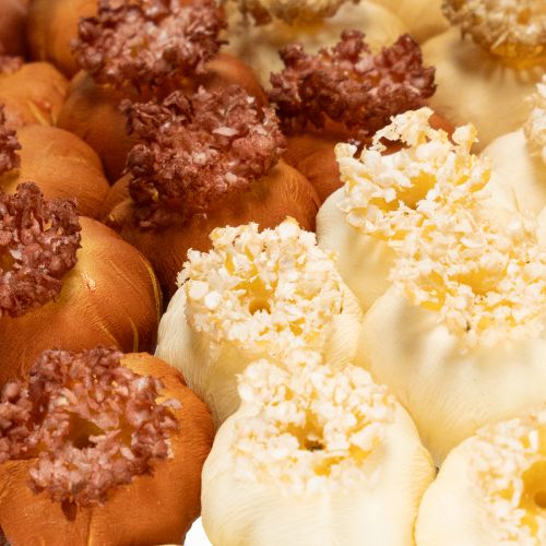 Szárított műmákhüvelyek, három színű csokor, 40 cm, 45 darab | Floristik24.hu