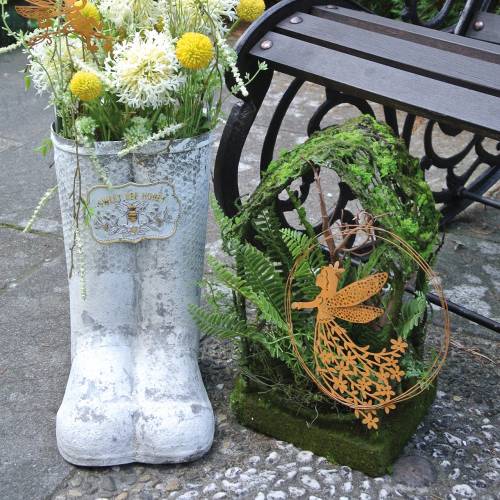 Floristik24 Moha deco füves ház mesterséges mohával és páfránnyal