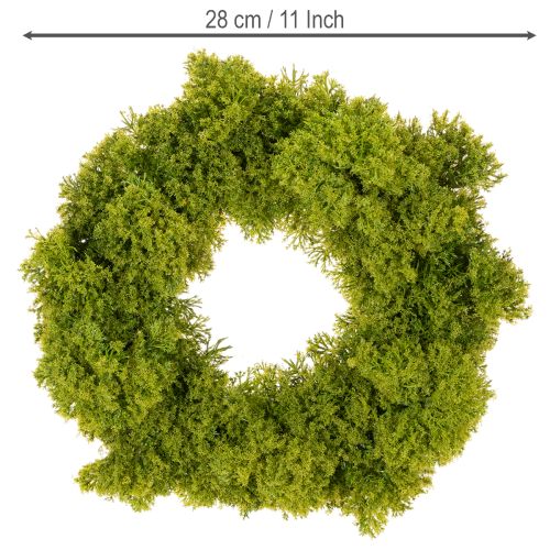 Műmoha koszorú, asztalra vagy ajtóra, 28 cm | Floristik24.hu