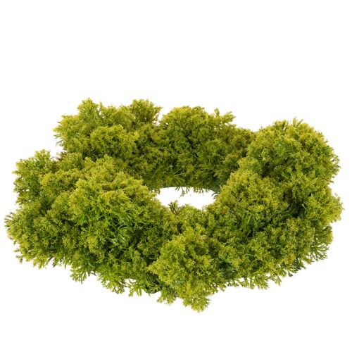 Műmoha koszorú, asztalra vagy ajtóra, 28 cm | Floristik24.hu