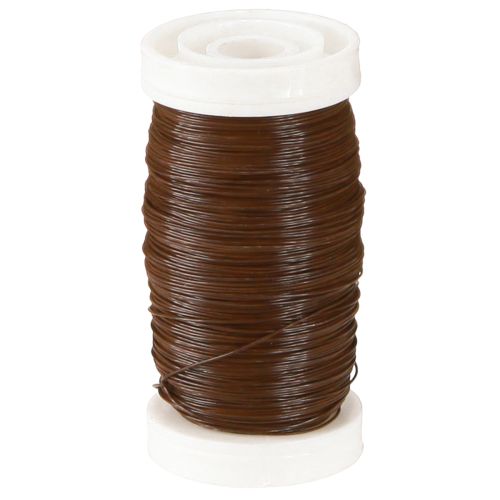 Floristik24 Myrtle Wire Brown 0,35mm 100g