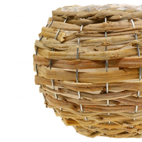 Floristik24 Kosárlabda ültetéshez világosbarna Ø25cm