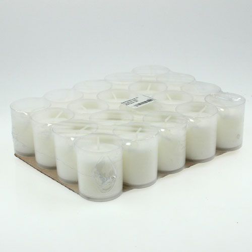 tételeket Utántöltő gyertya sírhoz világos fehér H5,8cm 20 db