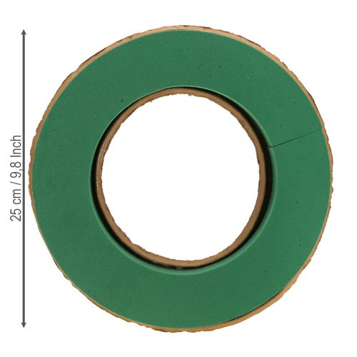 Floristik24 Nedves virágmintás habszivacs koszorú alap kartonból Ø25cm 2 db