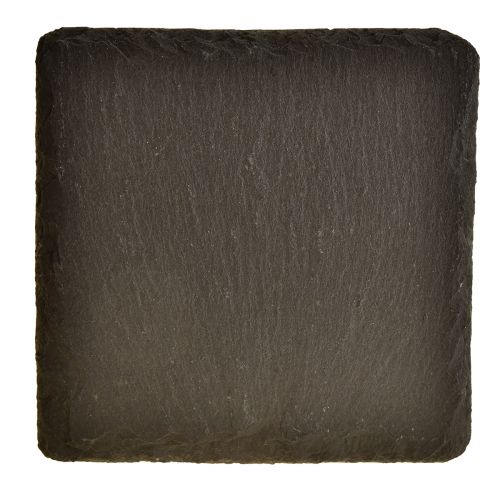 tételeket Természetes pala lemez négyzet alakú alátétek fekete 10×10cm 6db