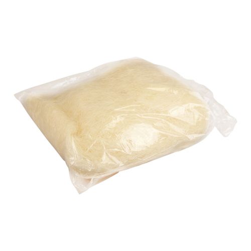 Floristik24 Természetes rostú szizálfű kézműveskedéshez Szizálfű krémfehér 500g