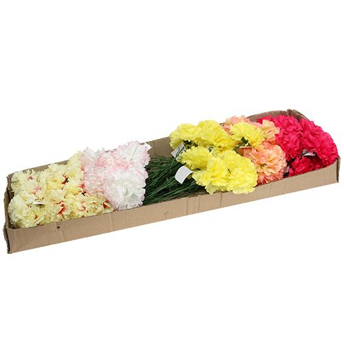 Floristik24 Szegfű vegyes színek huzalon 72 db