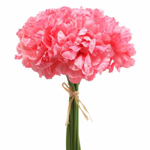Floristik24 Artificial Carnation Pink 25cm 7db Mesterséges növény, mint az igazi!