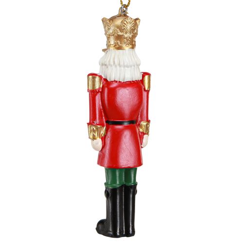 tételeket Diótörő medál karácsonyi dekorációk 4 darabos szett, piros zöld arany, 10 cm