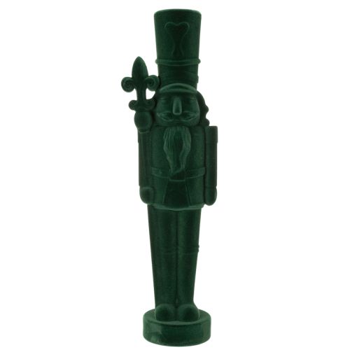Diótörő figura, álló, karácsonyi dekoráció, pelyhesített, 77 cm | Floristik24.hu