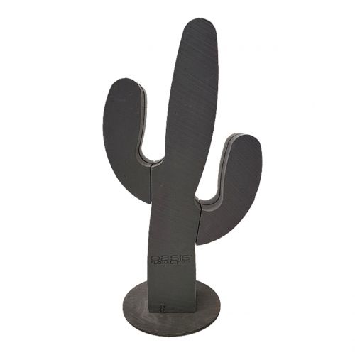 Virágos hab kaktusz figura fekete 38cm x 74cm