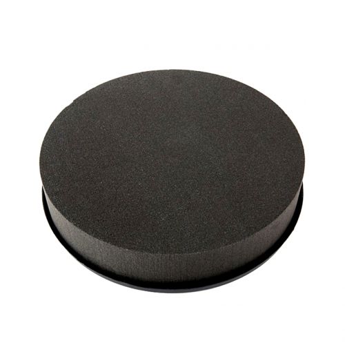 Floristik24 Dugó méretei henger fekete dugóhab Ø22cm H5cm 2db