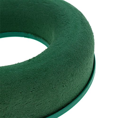 tételeket Virágos habgyűrű koszorú zöld H2,5cm Ø17cm 6db