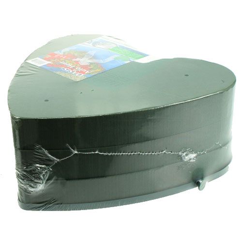 Floristik24 Virágos habszivacs autószív 42cm x 42cm x 8cm 3db