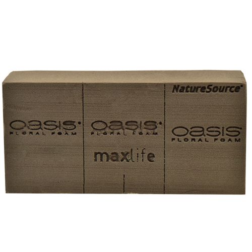 tételeket Oasis NatureSource Maxlife virágos habtégla barna 23×11×7,5 cm 1 db